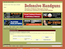 Tablet Screenshot of defensivehandguns.com
